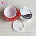 Pot de crème en plastique d&#39;emballage cosmétique avec couvercle UV